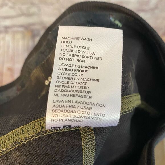 Good American Tie Dye Active Leggings Black Running Wort Out Size 00/0 - Picture 6 of 7